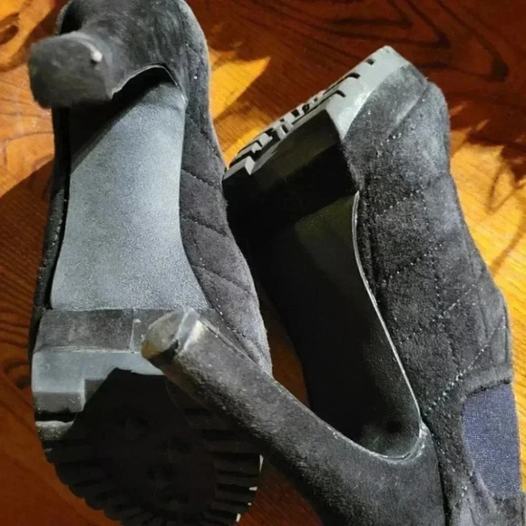 Rocket Dog Black Suede Woman's Shoes sz 8M Platform Sole  4" Heels - Picture 10 of 10